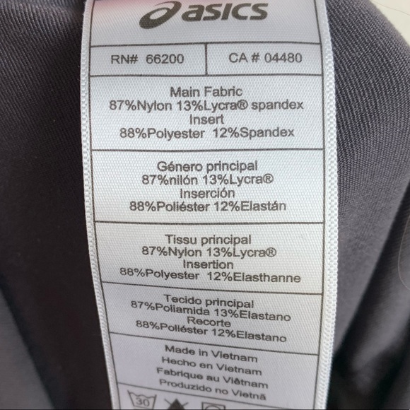 Asics Gray Pink And Orange Running Shorts - Picture 4 of 8